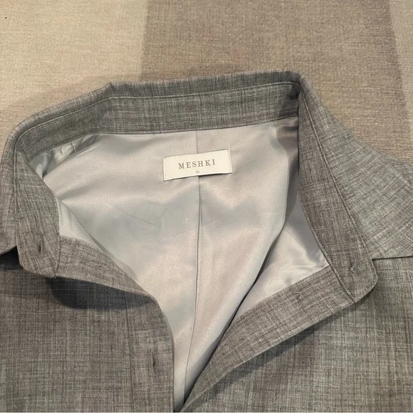 Meshki Gray Long Sleeve Dress - Picture 3 of 3